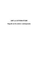 Tapa de Art et littérature