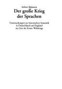Tapa de Der grosse Krieg der Sprachen