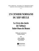 Tapa de Un censier normand du XIIIe siècle
