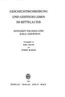 Tapa de Geschichtsschreibung und geistiges Leben im Mittelalter