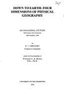 Tapa de Down to earth, four dimensions of physical geography