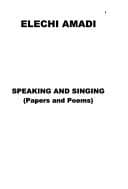 Tapa de Speaking and singing