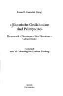Tapa de Historische Gedächtnisse sind Palimpseste