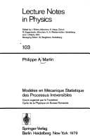 Tapa de Modèles en mécanique statistique des processus irréversibles