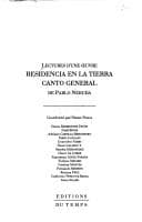 Tapa de Residencia en la tierra, Canto general de Pablo Neruda