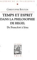 Tapa de Temps et esprit dans la philosophie de Hegel