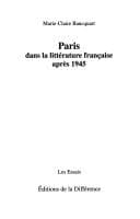 Tapa de Paris dans la littérature française après 1945