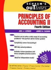 Tapa de Schaum's outline of theory and problems of principles of accounting II