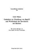Tapa de Gedanken zur Wandlung von Begriff und Wirklichkeit der Revolution seit Büchner