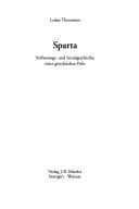 Tapa de Sparta: Verfassungs- und Sozialgeschichte einer griechischen Polis