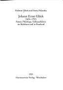 Tapa de Johann Ernst Glück (1654-1705)