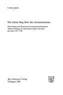 Tapa de Der kleine Sieg über den Antisemitismus