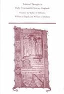 Tapa de Political Thought in Early Fourteenth-Century England