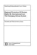 Tapa de Regional protection of human rights by international law