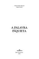Tapa de A palavra inquieta