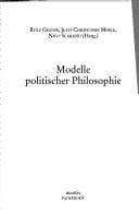 Tapa de Modelle politischer Philosophie
