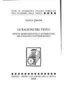 Tapa de Le ragioni del testo