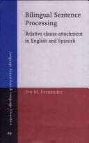 Tapa de Bilingual sentence processing