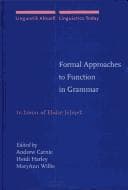 Tapa de Formal approaches to function in grammar