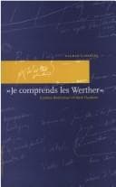 Tapa de Je comprends les Werther: Goethes Briefroman im Werk Flauberts