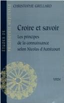 Tapa de Croire et savoir