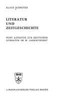 Tapa de Literatur und Zeitgeschichte