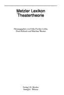Tapa de Metzler Lexikon Theatertheorie