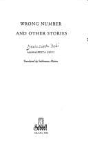 Tapa de Wrong number and other stories