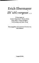 Tapa de Eh' ich's vergesse -