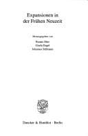 Tapa de Zeitschrift f ur Historische Forschung. Beiheft 34: Expansionen in der Fr uhen Neuzeit