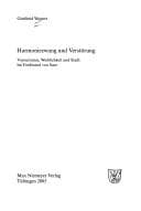 Tapa de Harmoniezwang und Verst orung: Voyeurismus, Weiblichkeit und Stadt bei Ferdinand von Saar