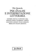 Tapa de Psicanalisi e interpretazione letteraria
