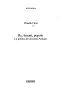 Tapa de Re, baroni, popolo