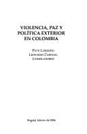 Tapa de Violencia, paz y política exterior en Colombia