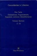 Tapa de Concordantiae in Libanium