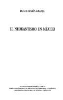 Tapa de El neokantismo en México