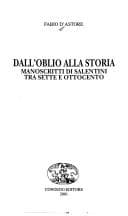 Tapa de Dall'oblio alla storia
