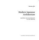 Tapa de Modern Japanese Architecture