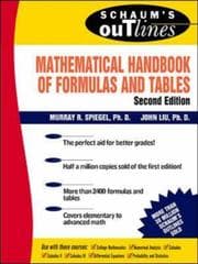 Tapa de Mathematical handbook of formulas and tables