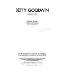 Tapa de Betty Goodwin