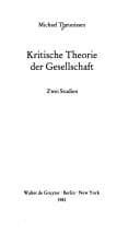 Tapa de Kritische Theorie der Gesellschaft