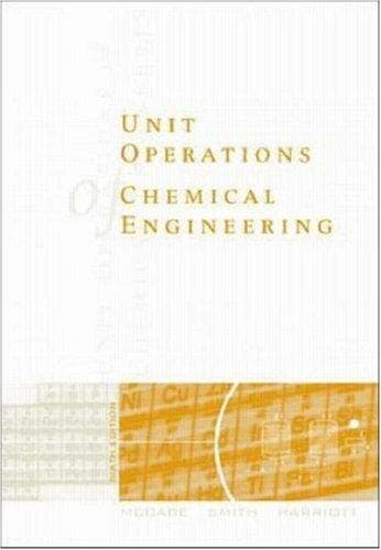 Tapa de Unit operations of chemical engineering.