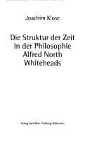 Tapa de Die Struktur der Zeit in der Philosophie Alfred North Whiteheads