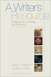 Tapa de A writer's resource