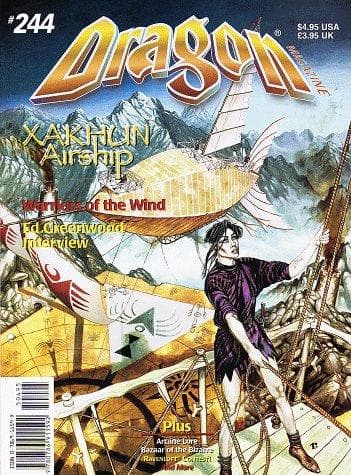 Tapa de Dragon Magazine, No 244
