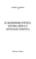 Tapa de El modernismo poético