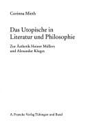 Tapa de Das Utopische in Literatur und Philosophie