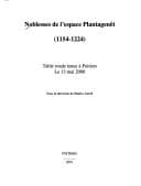 Tapa de Noblesses de l'espace Plantagenêt (1154-1224)