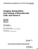 Tapa de Imaging, manipulation, and analysis of biomolecules, cells, and tissues II