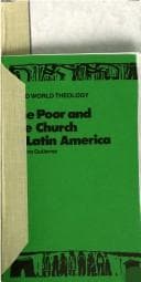 Tapa de The Poor and the Church in Latin America (Third World Theology)